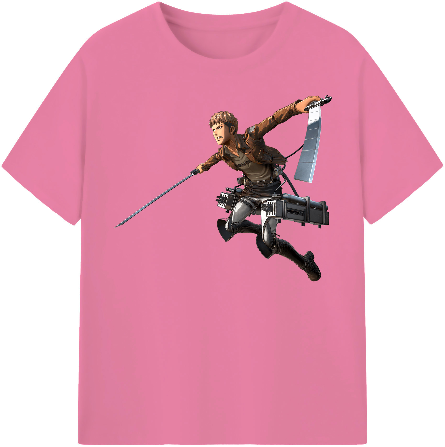 （画像用） 進撃の巨人 ジャン・キルシュタイン Attack on Titan Jean Kirstein 綿100％半袖Tシャツ（フロントプリント）